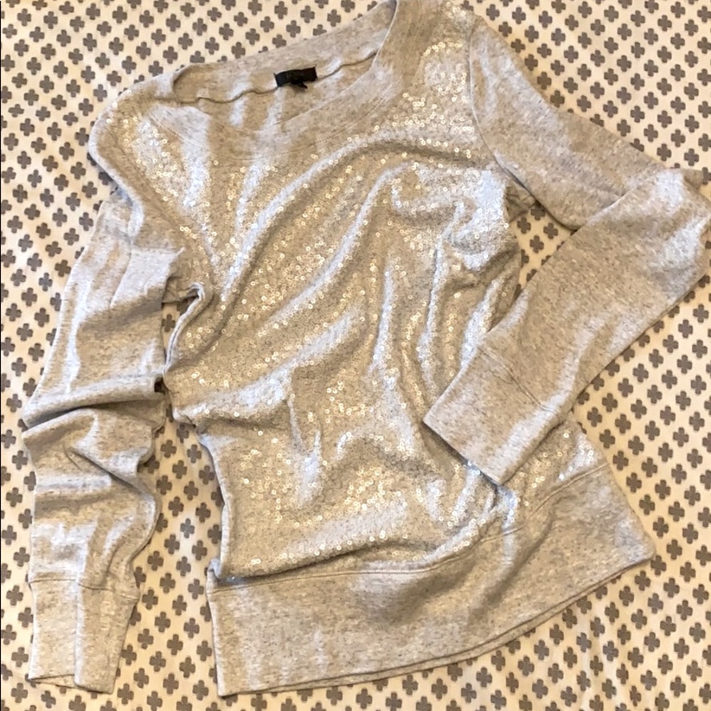 JCrew | Sequined cotton top 🧁
